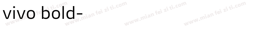 vivo bold字体转换